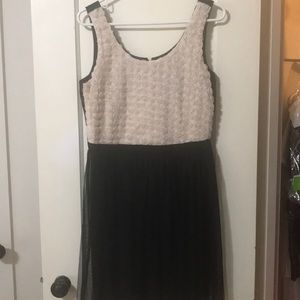 Be Bop Cream and Black Dress
